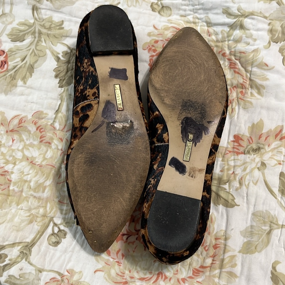 Louise et‎ Cie Bromley Genuine Cow Hair Animal Print Bow Flats Size 8.5 - Picture 9 of 10